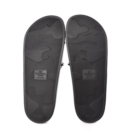 Valentino Garavani Rubber Rockstud Slide Sandals 44 Black 5 of 8