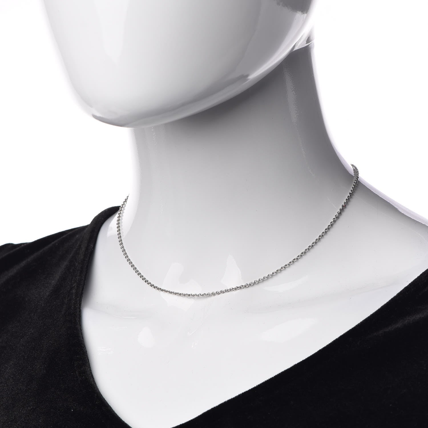 Hermes 18K White Gold Chaine D'Ancre Punk Necklace 2 of 5