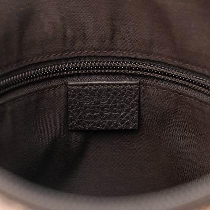 Gucci Crystal Monogram Flat Messenger Bag Dark Brown 6 of 12