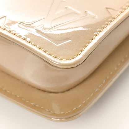 Louis Vuitton Vernis Lexington Fleurs Pochette Beige 9 of 9