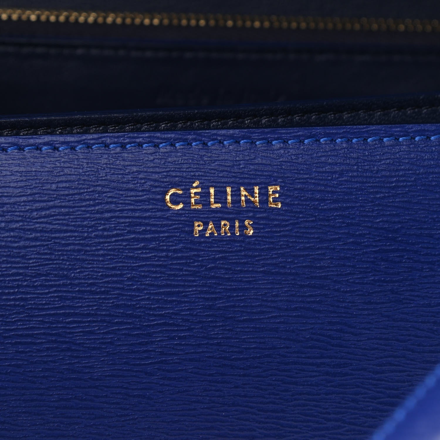 Celine Liege Calfskin Medium Classic Box Flap Bag Indigo 6 of 12