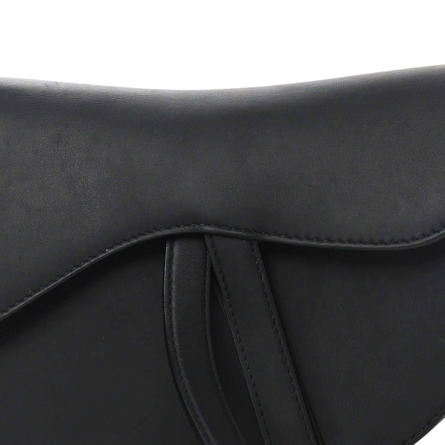 Christian Dior Ultra Matte Calfskin Saddle Bag Black 7 of 9