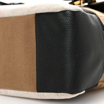 Burberry Canvas Mega Check Small Baildon Messenger Bag Black 11 of 11