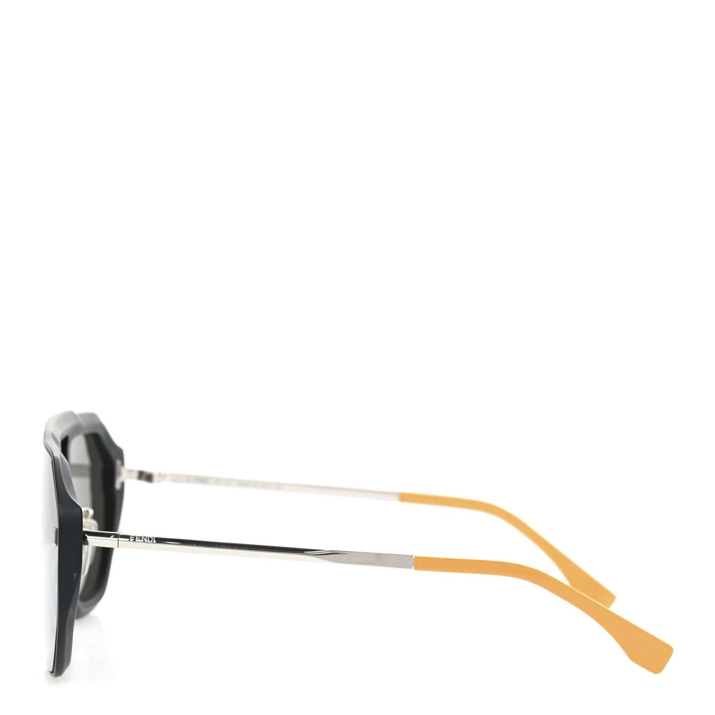 Acetate FF Aviator Sunglasses FE40006U Black Yellow