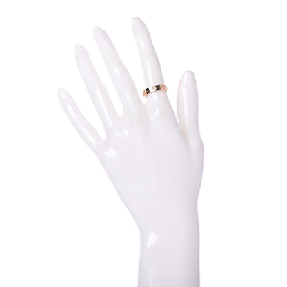 Cartier 18K Pink Gold Diamond 4mm LOVE Wedding Band Ring 50 5.25 2 of 5