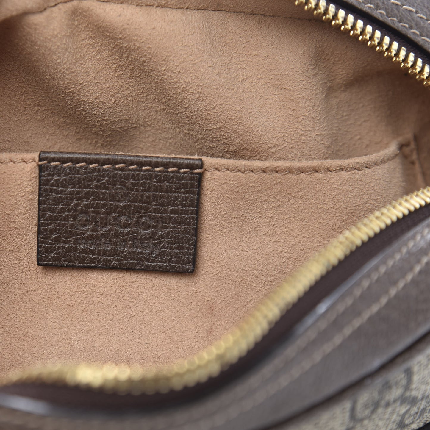 GG Supreme Monogram Web Small Ophidia Belt Bag 85 34 Dark Brown