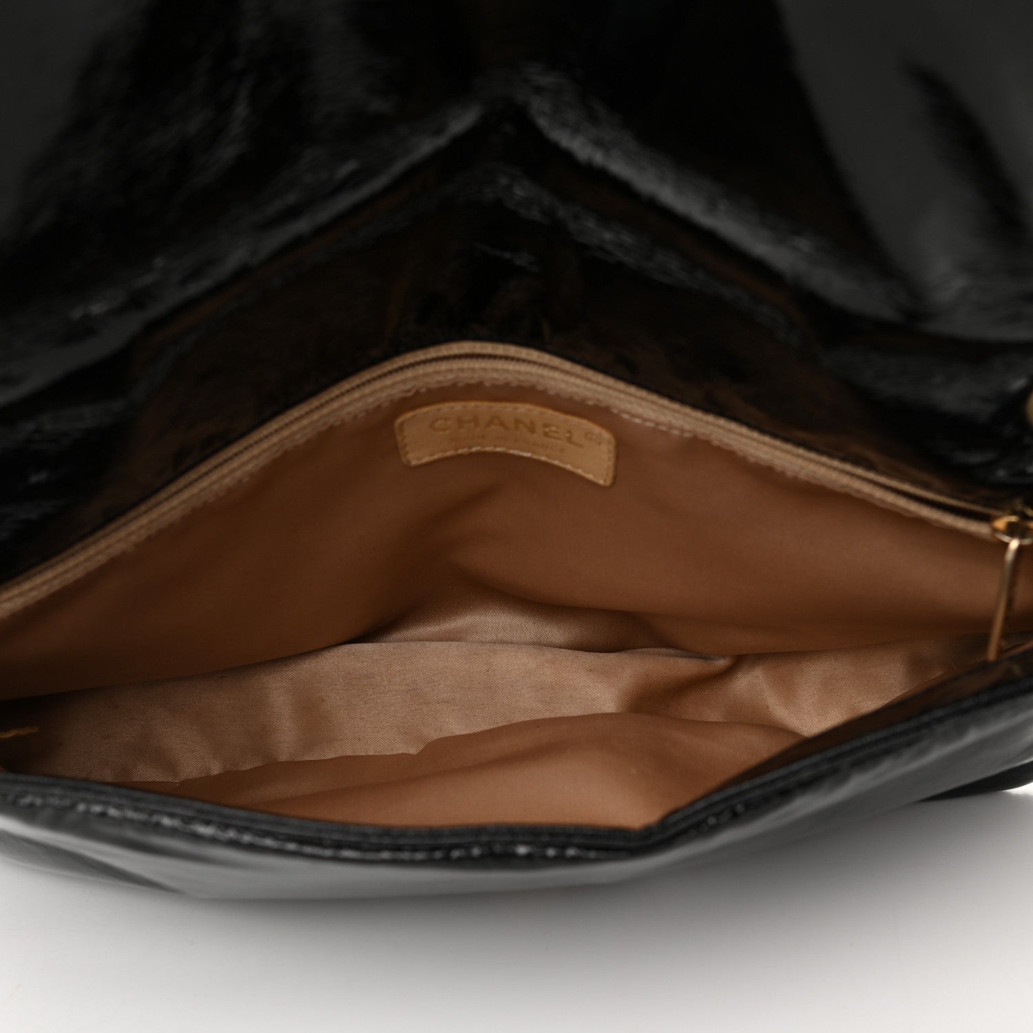 Chanel Vinyl Medium Rock and Chain Flap Black 5 of 10