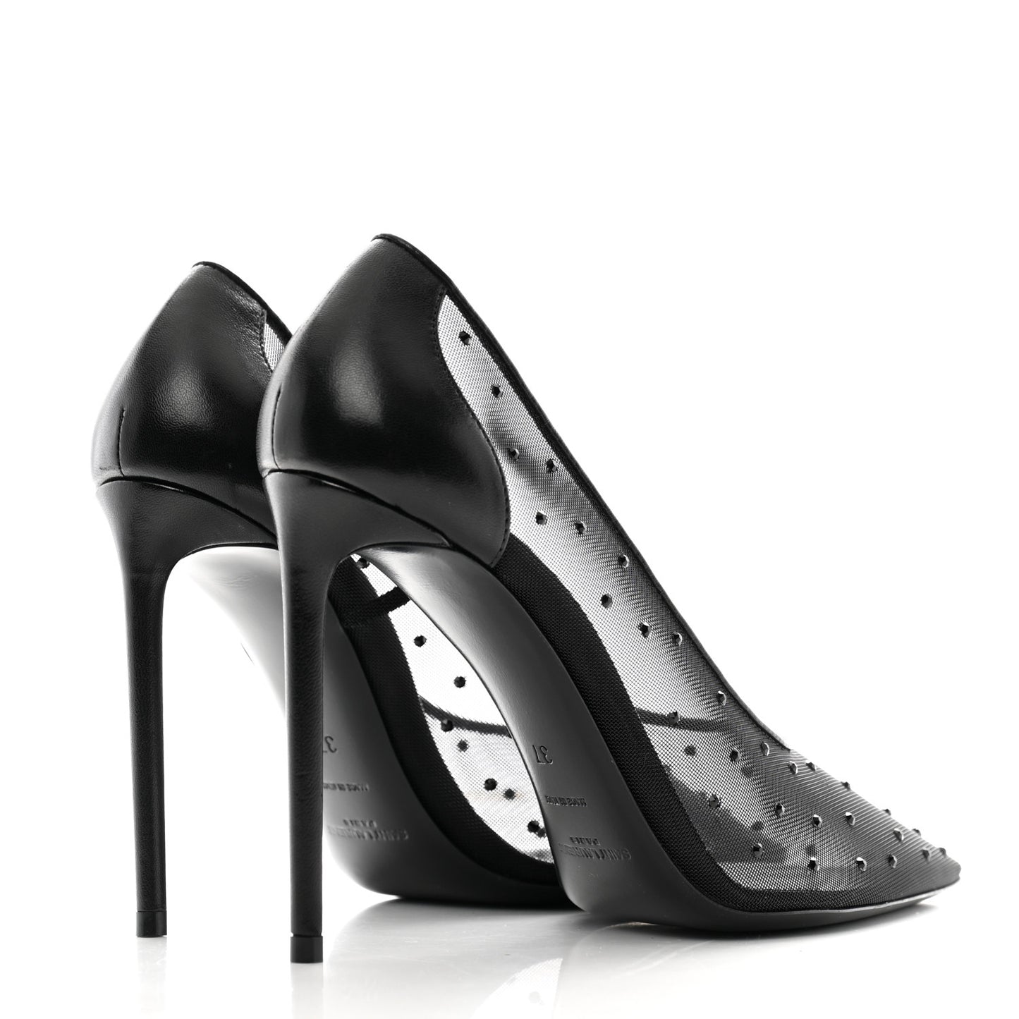 Rhinestone Mesh 105 Anja Pumps 37 Black