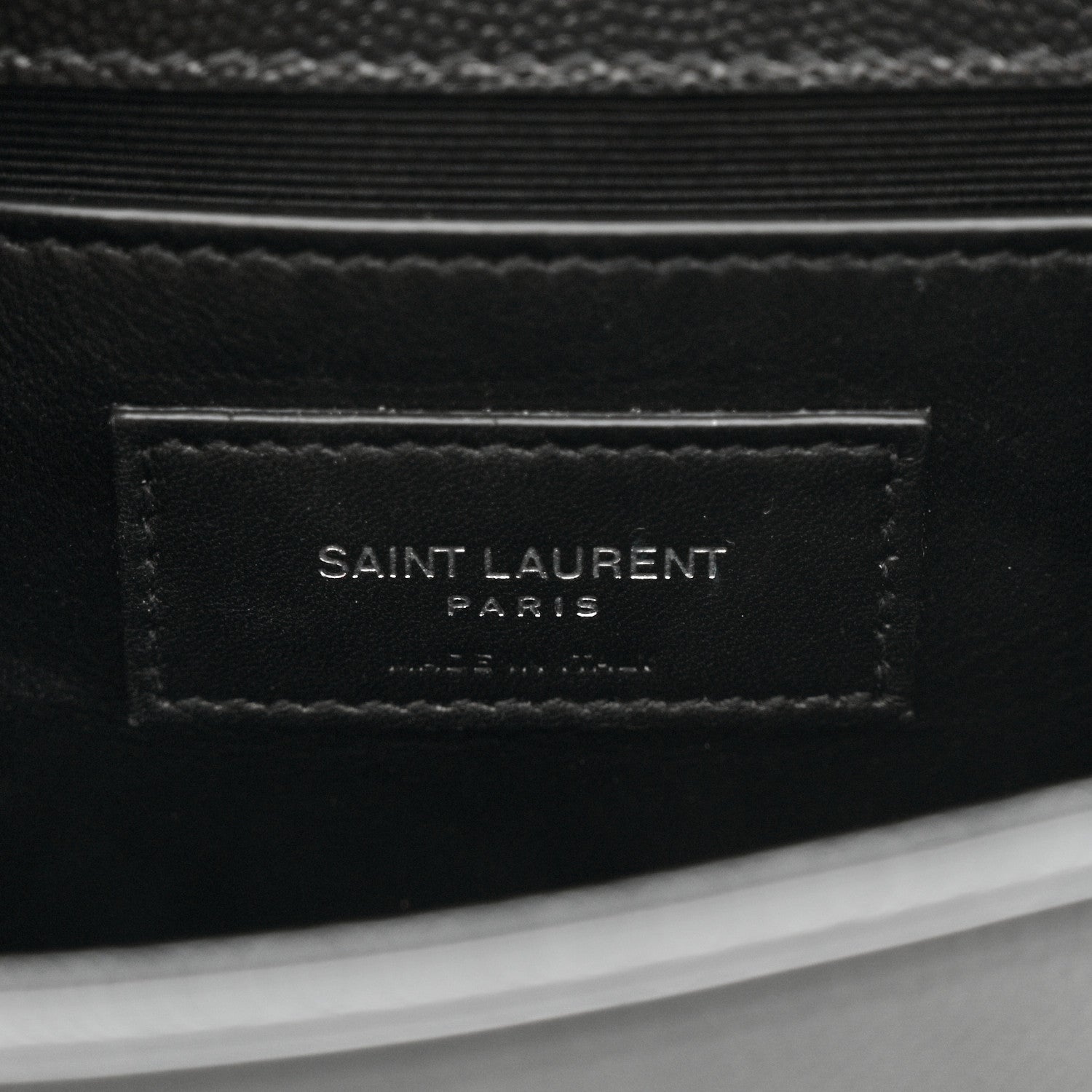 Saint Laurent Grain De Poudre Small Monogram Kate Satchel Black 6 of 10