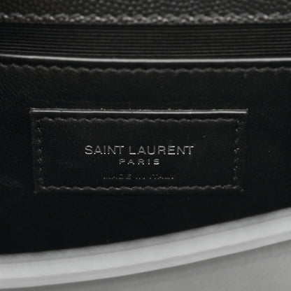 Saint Laurent Grain De Poudre Small Monogram Kate Satchel Black 6 of 10