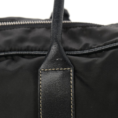 Prada Tessuto Nylon Calfskin Shoulder Bag Black 11 of 13