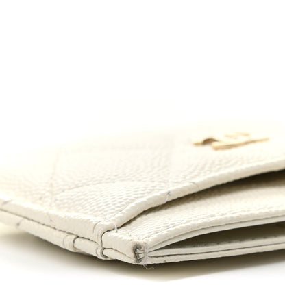Chanel Caviar Quilted Card Holder White 11 of 12
