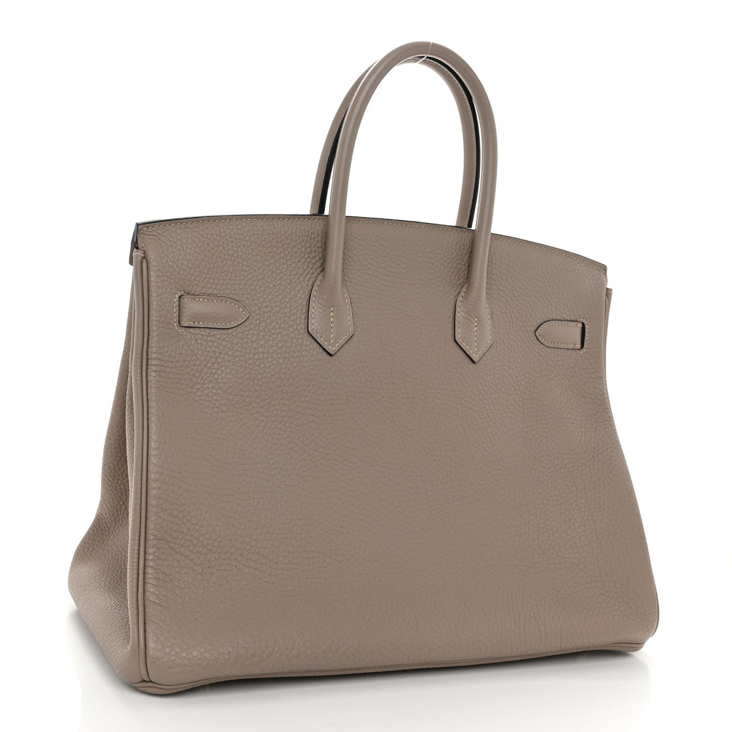 Hermes Togo Horseshoe Birkin 35 Gris Tourterelle Rose Tyrien 4 of 12