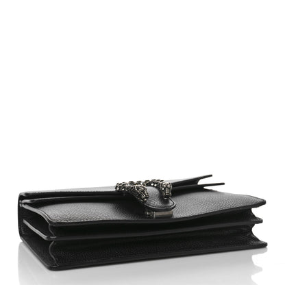 Gucci Pebbled Calfskin Small Dionysus Shoulder Bag Black 4 of 9