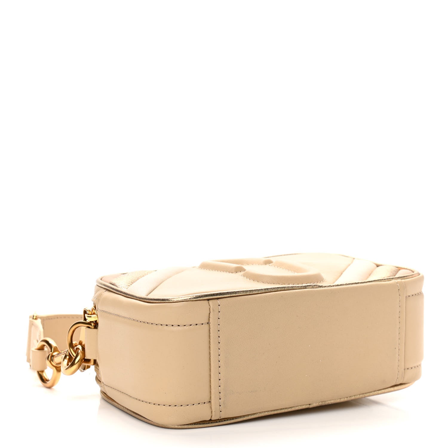 Marc Jacobs Calfskin Quilted The Moto Shot 21 Bag Curds Whey 4 of 11