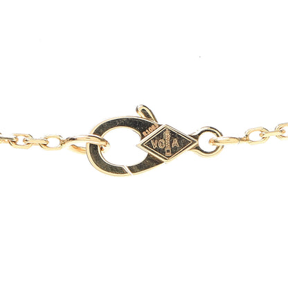 Van Cleef & Arpels 18K Yellow Gold Mother of Pearl Vintage Alhambra Pendant Necklace 4 of 7