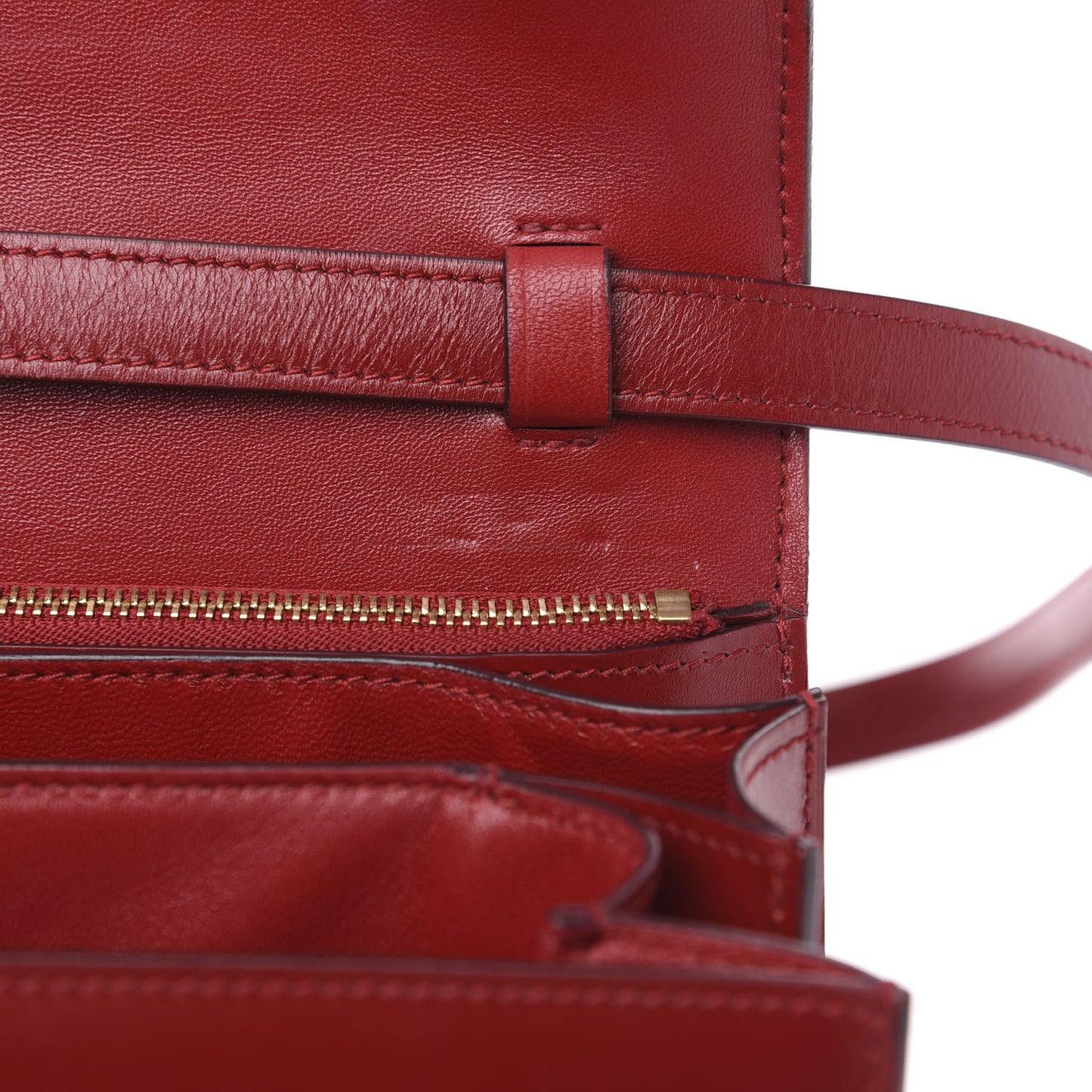Box Calfskin Medium Classic Box Flap Bag Red