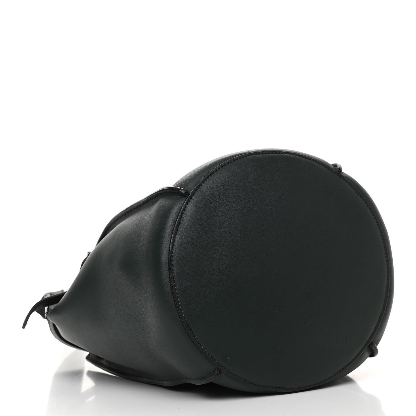 Smooth Calfskin Long Strap Big Bucket Bag Amazone