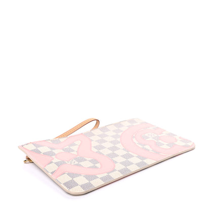 Louis Vuitton Damier Azur Tahitienne Neverfull MM GM Pochette 4 of 6