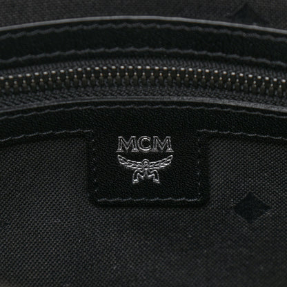 MCM Calfskin Messenger Bag Charcoal 6 of 16