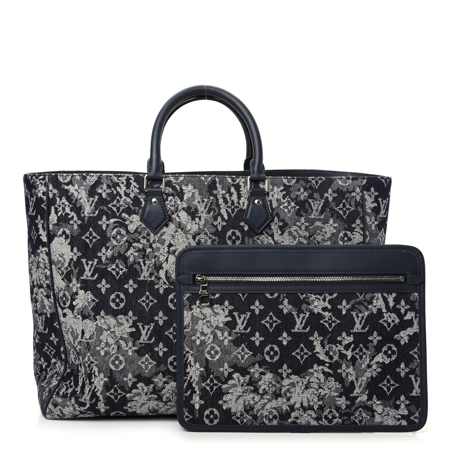 Louis Vuitton Monogram Tapestry Grand Sac Bleu 1 of 8