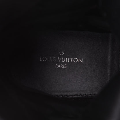 Louis Vuitton Suede Calfskin Monogram World Tour Platform Desert Boots 37 Black 9 of 11