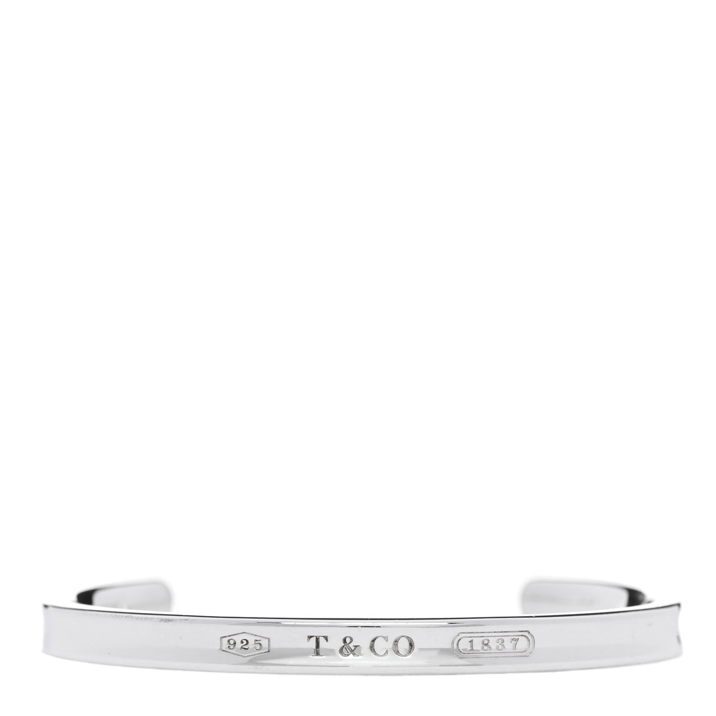 Sterling Silver Narrow 1837 Cuff Bracelet