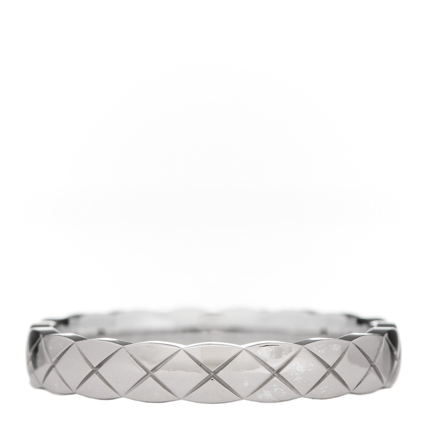 Chanel 18K White Gold Mini Coco Crush Ring 54 6.75 3 of 6