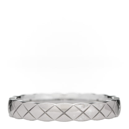 Chanel 18K White Gold Mini Coco Crush Ring 54 6.75 3 of 6