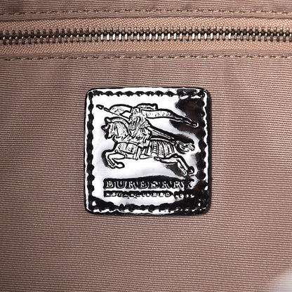 Burberry Patent Supernova Check Drawstring Hobo 6 of 13