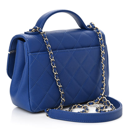 Chanel Caviar Quilted Small Business Affinity Flap Dark Blue 3 of 11