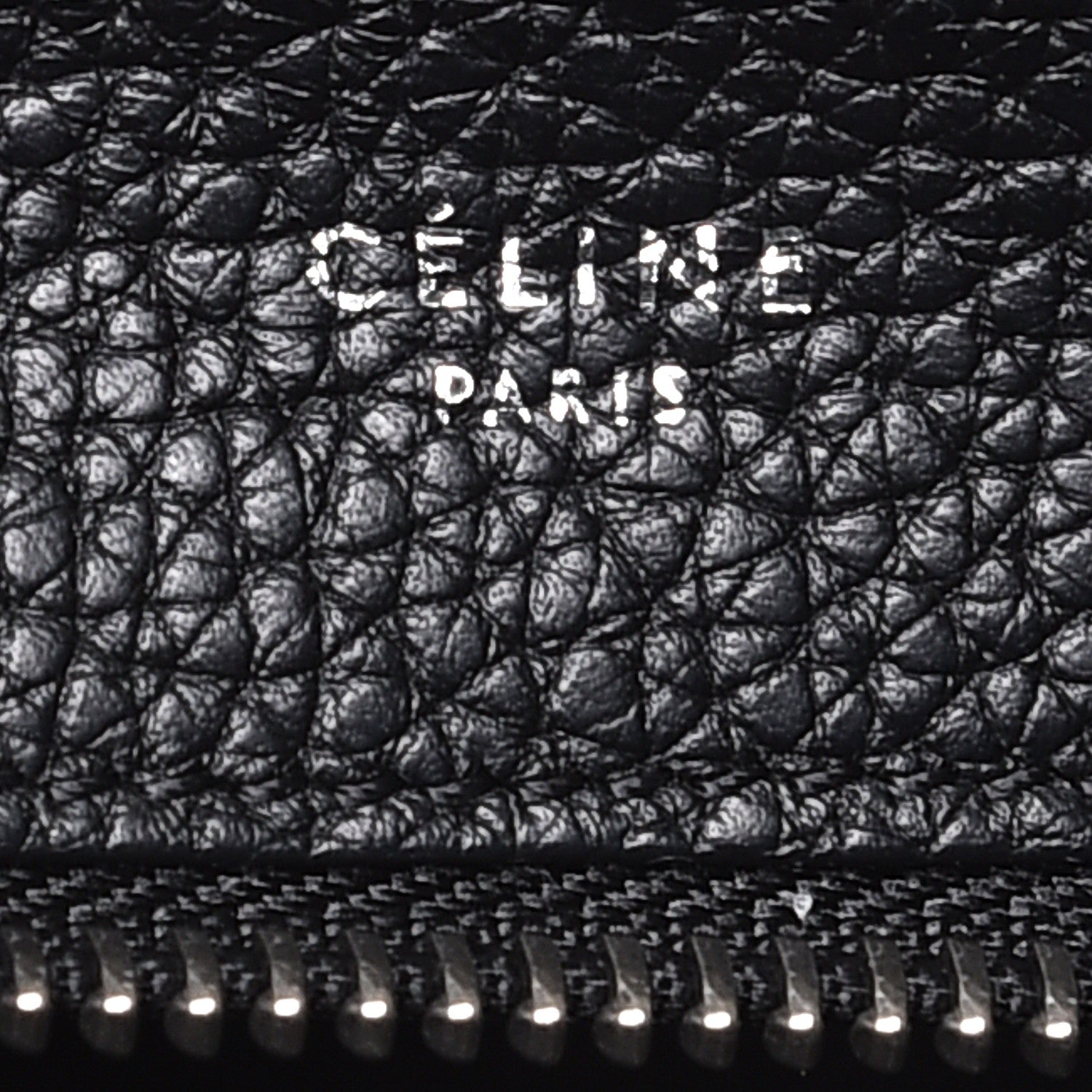 Celine Drummed Calfskin Suede Medium Trapeze Black 8 of 9