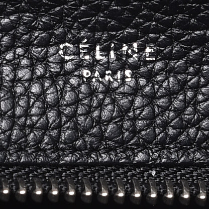 Celine Drummed Calfskin Suede Medium Trapeze Black 8 of 9