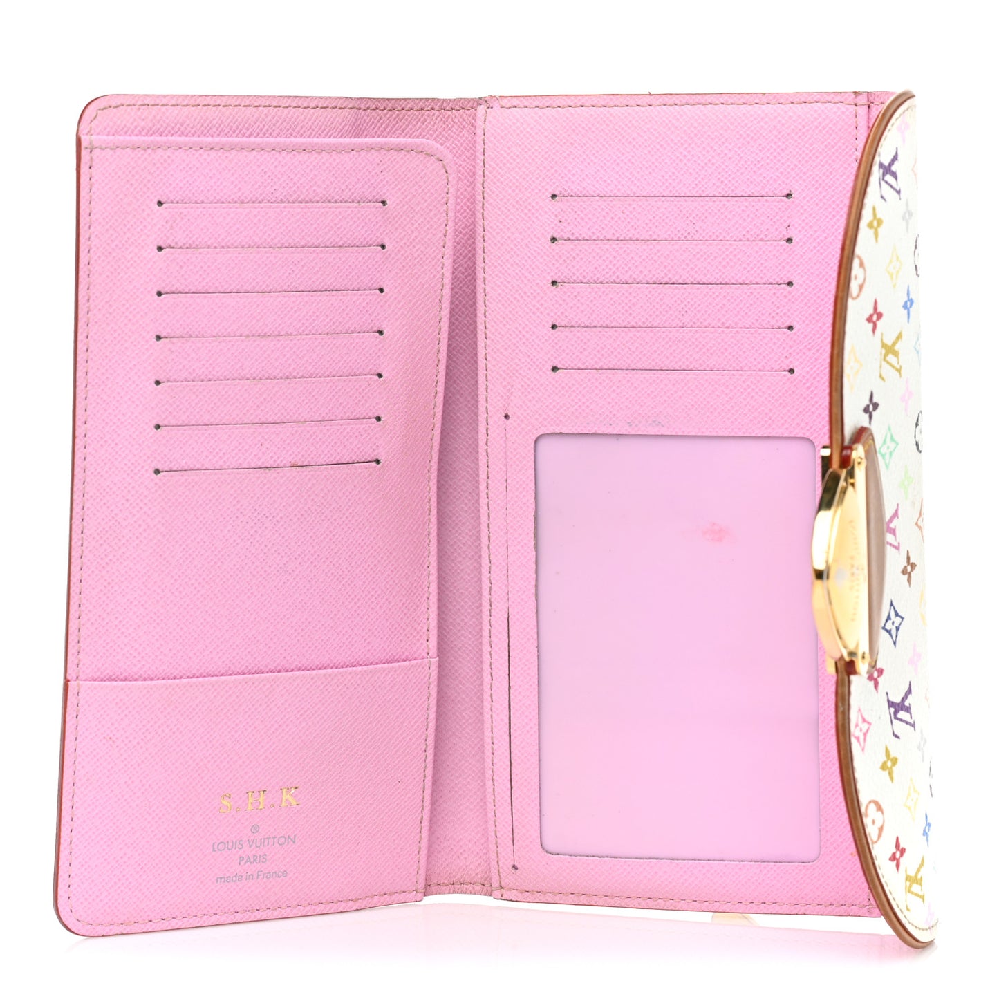 Monogram Multicolor Eugenie Wallet White Litchi