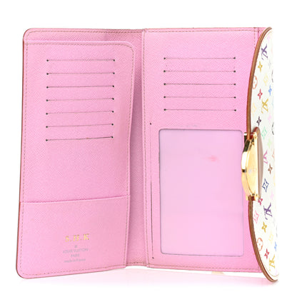 Louis Vuitton Monogram Multicolor Eugenie Wallet White Litchi 5 of 9