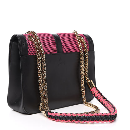 Christian Louboutin Calfskin Mesh Small Sweety Charity Shoulder Bag Cobalt Blue 2 of 12