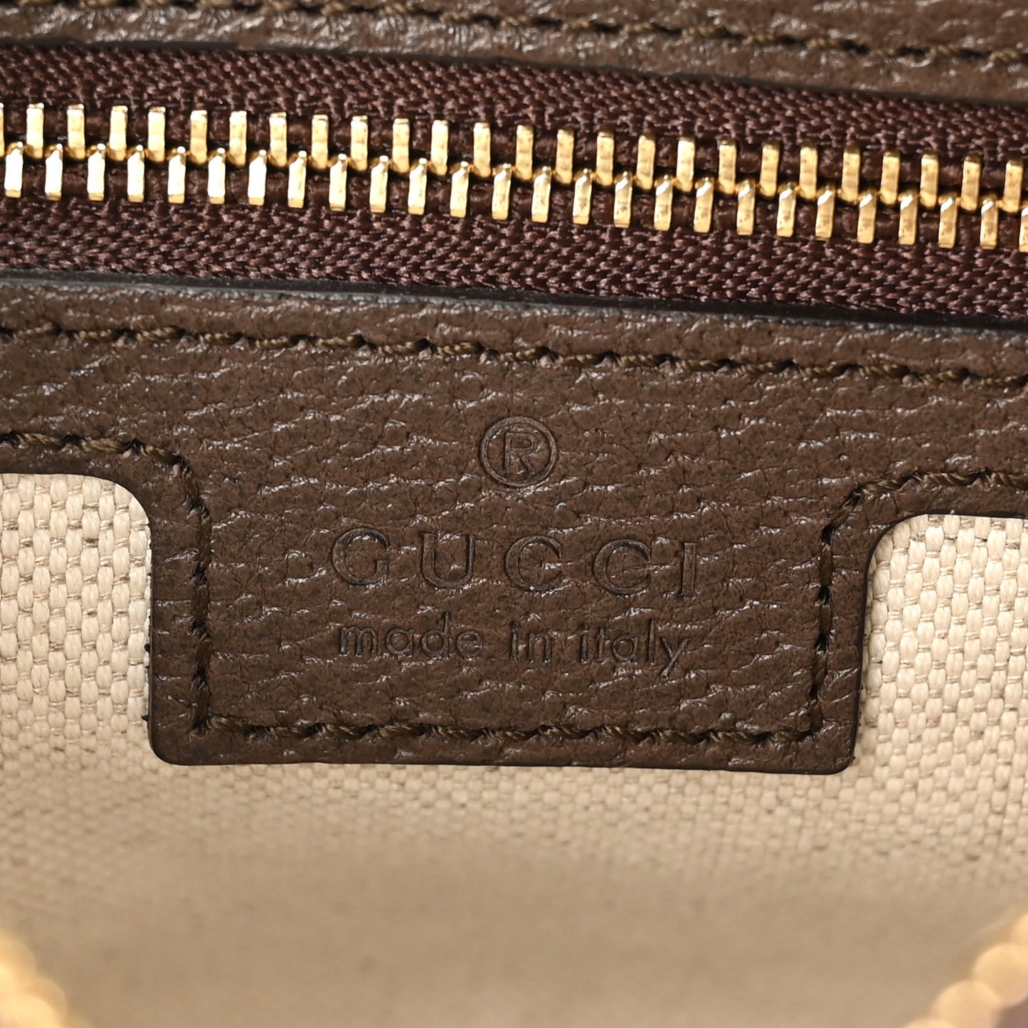 GG Supreme Monogram Textured Dollar Calfskin Mini Ophidia Flap Shoulder Bag Beige Ebony New Acero