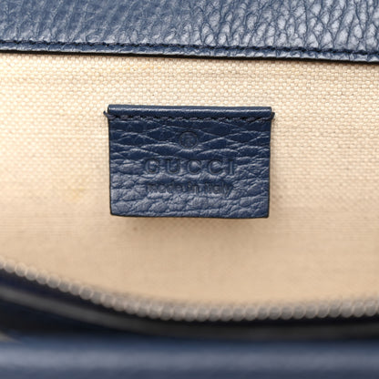 Gucci Pebbled Calfskin Small Dionysus Shoulder Bag Blue Agata 6 of 9