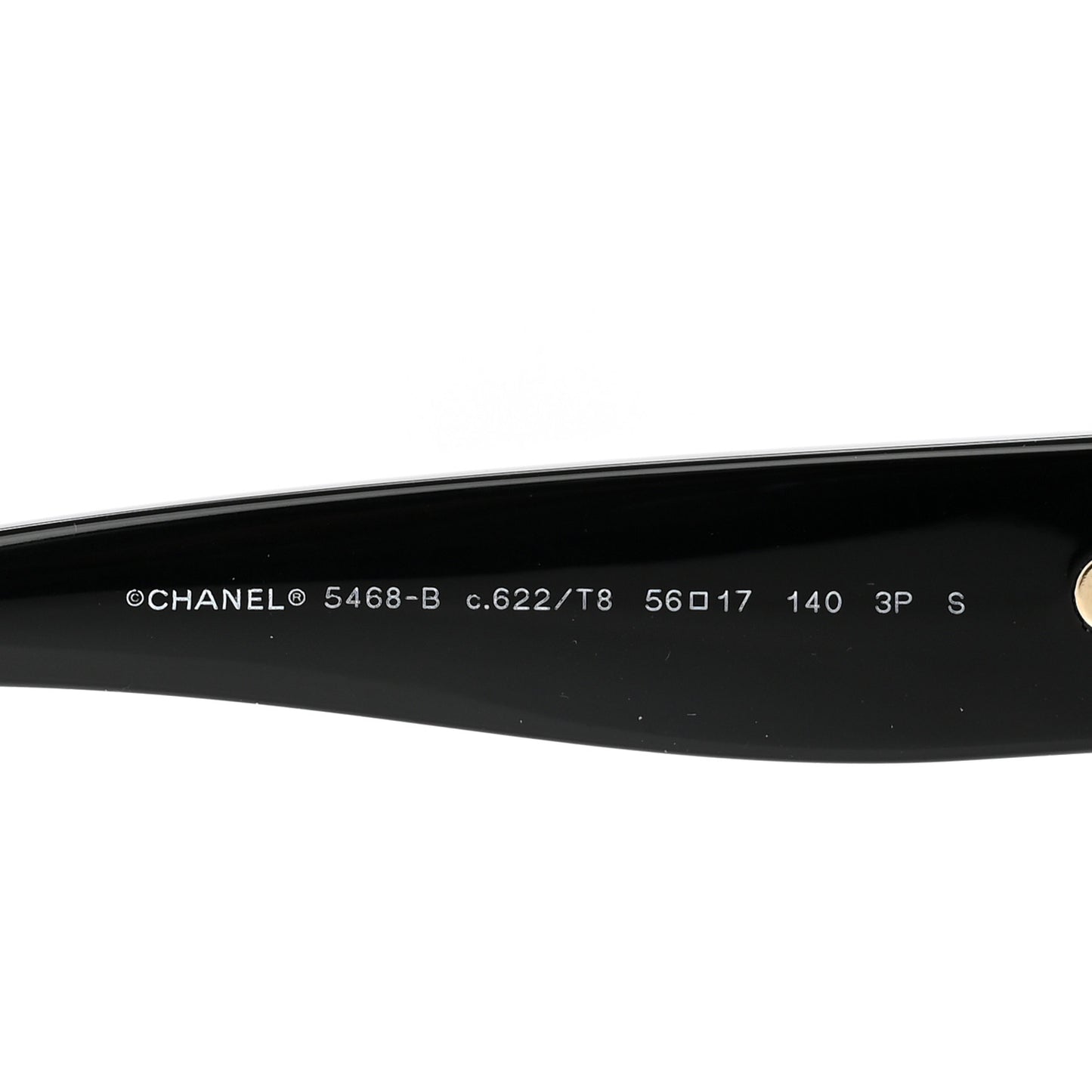 Acetate Oval CC Sunglasses 5468-B Black
