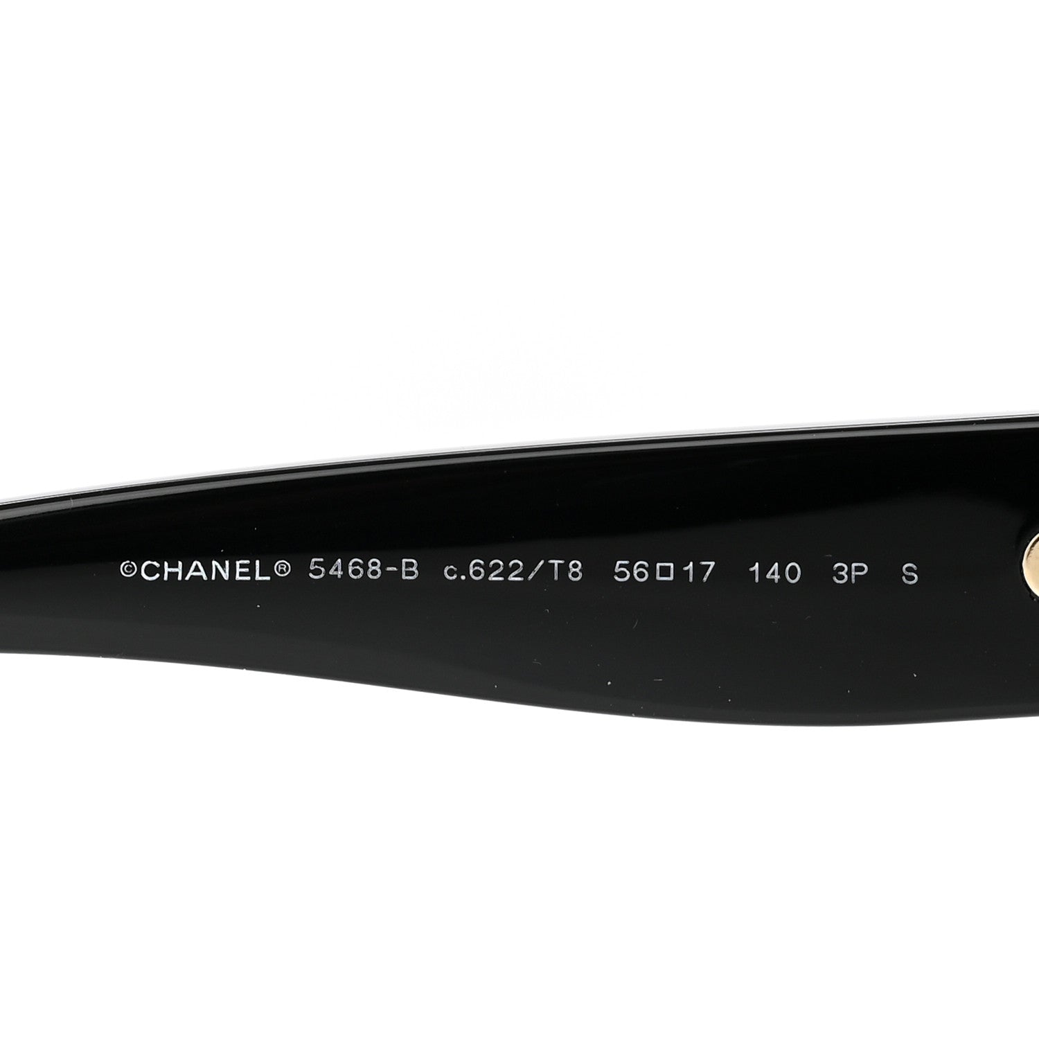 Chanel Acetate Oval CC Sunglasses 5468-B Black 5 of 10
