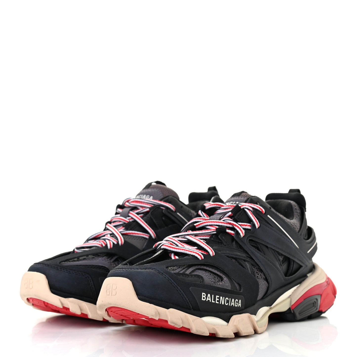 Mesh Nylon Womens Track Sneakers 38 Black Gris