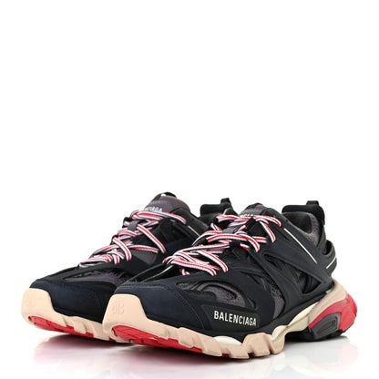 Balenciaga Mesh Nylon Womens Track Sneakers 38 Black Gris 3 of 7