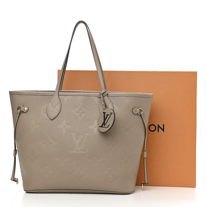 Louis Vuitton Empreinte Monogram Giant Neverfull MM Tourterelle 10 of 10