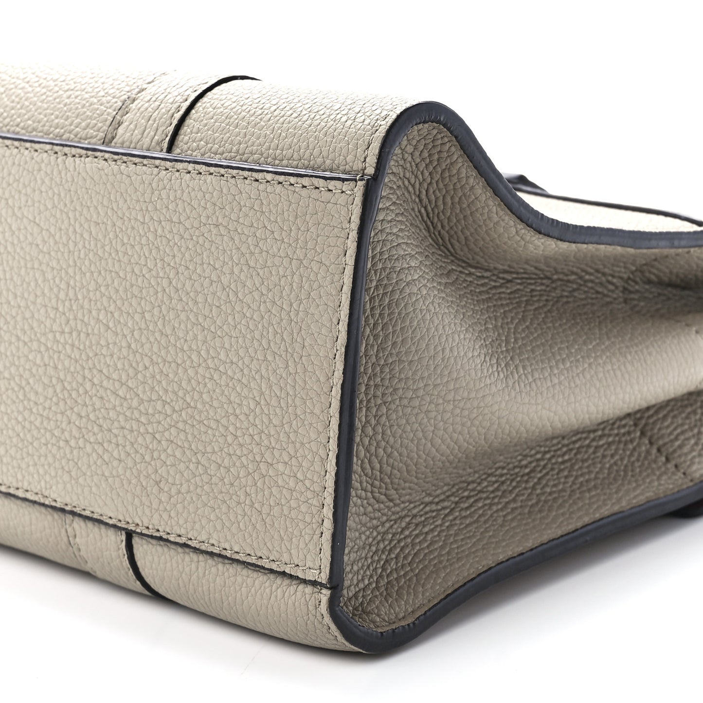 Classic Grain Calfskin Small Bayswater Taupe