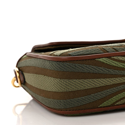 Fendi X SARA COLEMAN Canvas Vitello King FF Fish Eye Embroidered Baguette Amazzonia Ghianda 7 of 8