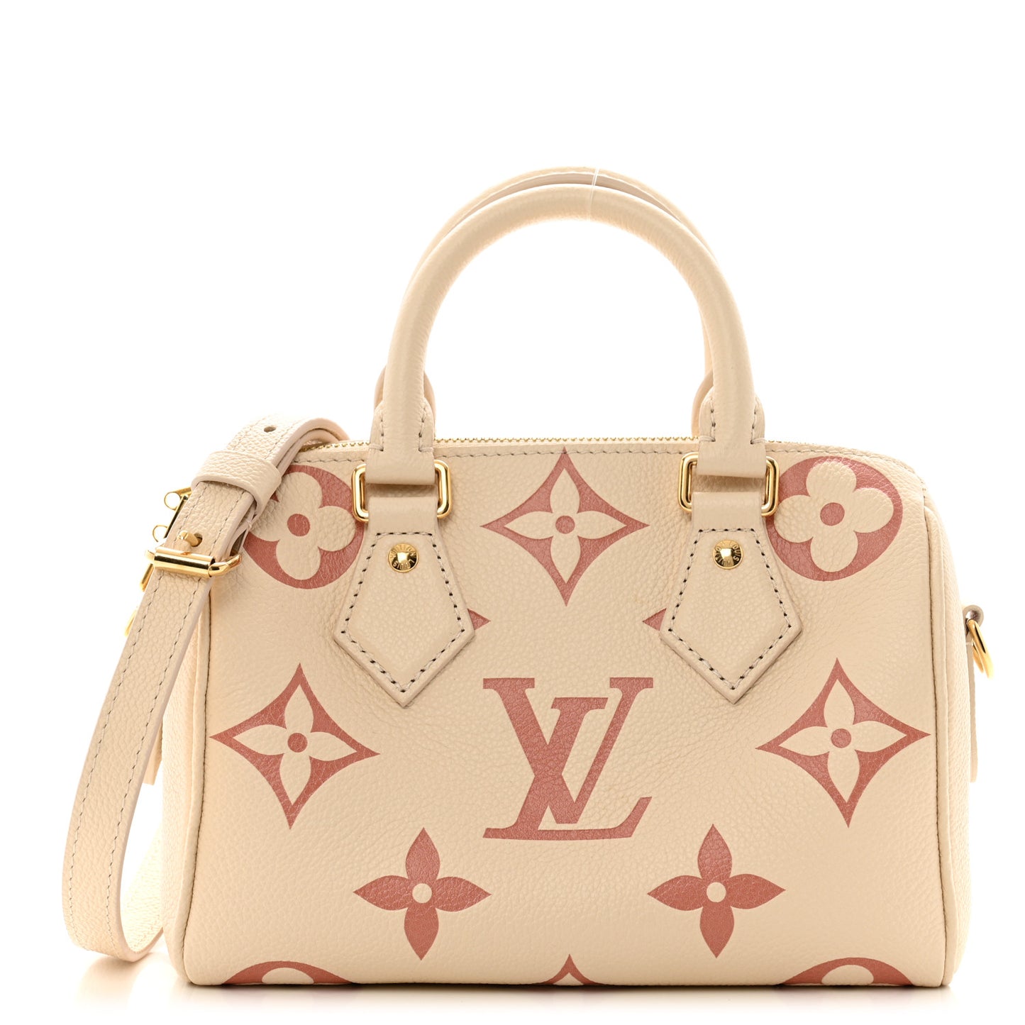 Empreinte Monogram Giant Speedy Bandouliere 20 Creme Rose Trianon