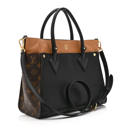Louis Vuitton Calfskin Monogram On My Side Black 3 of 9