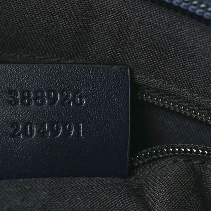 Gucci GG Supreme Monogram Web Flat Messenger Bag Navy 7 of 9