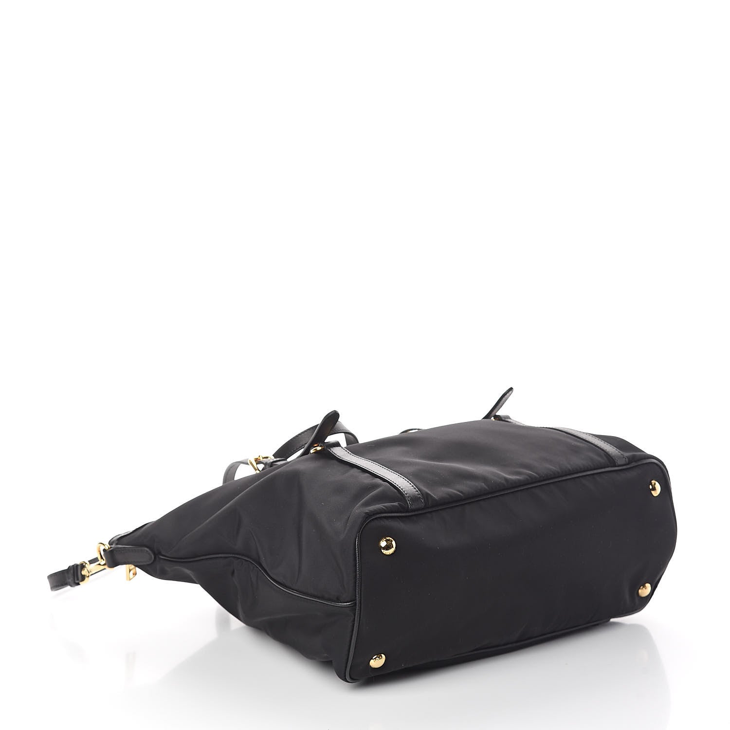 Prada Tessuto Nylon Saffiano Tote Black 4 of 9