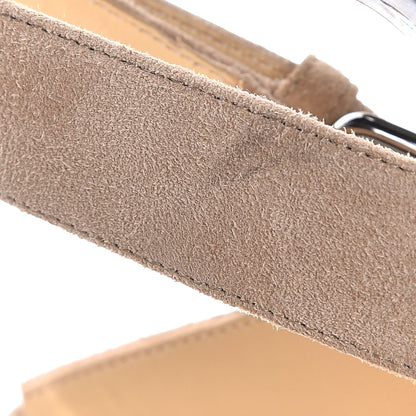 Christian Louboutin Suede Toutenkaboucle 150 Platform Sandals 35 Taupe Tirilo 14 of 21